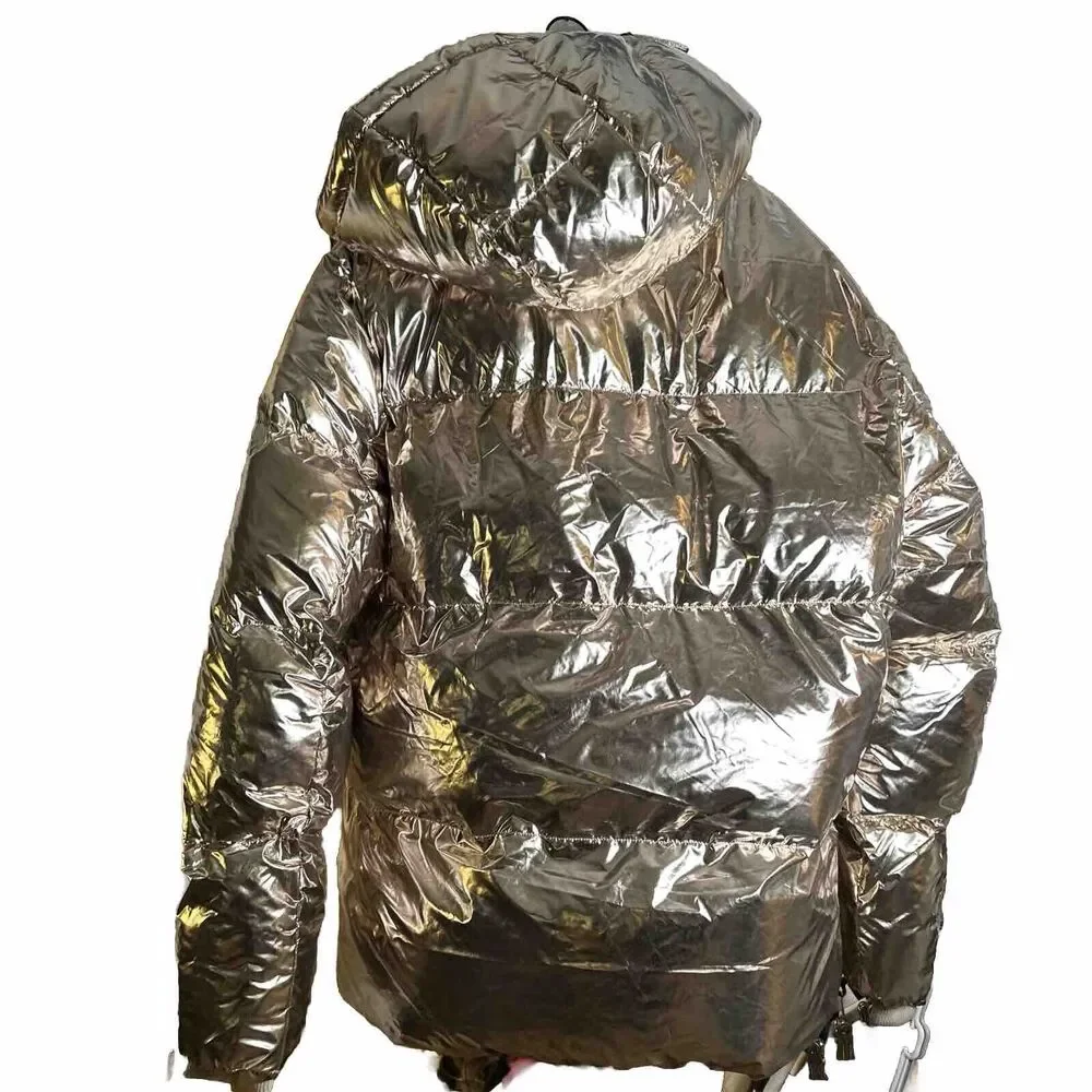 NWT Jordan Craig Toronto Bubble Men's Jacket Metallic Gold 91542M-GOLD